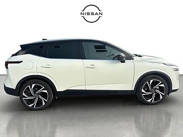 Nissan Qashqai DIG-T 158 MHEV Tekna+ Xtronic 116 kW (158 CV) Lunar White con Techo Midnight Black (metalizado)